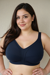 Biustonosz bezfiszbinowy Nela soft, granatowy