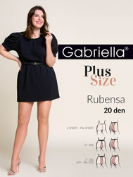 Rajstopy Rubensa Plus Size 20 den, nero