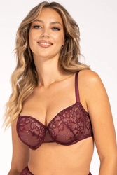 Biustonosz Caro soft, burgund