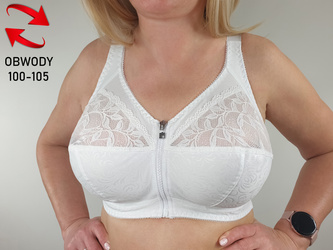 Biustonosz bezfiszbinowy Zuza soft, biały (100-105)