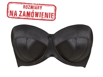 Biustonosz Dana strapless, czarny