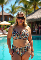 Figi kąpielowe Gabriella No.1, wielokolorowe