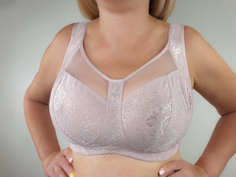 Biustonosz bezfiszbinowy Rita soft, różowy