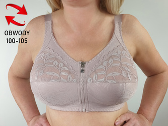 Biustonosz bezfiszbinowy Zuza soft, różowy (100-105)