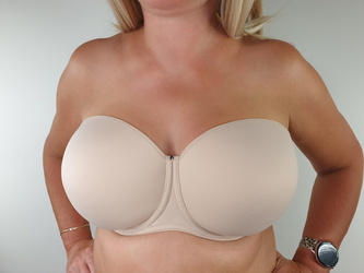 Biustonosz Aura strapless, beżowy