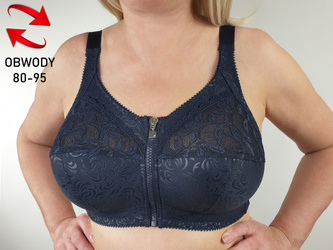 Biustonosz bezfiszbinowy Zuza soft, granatowy (80-95)